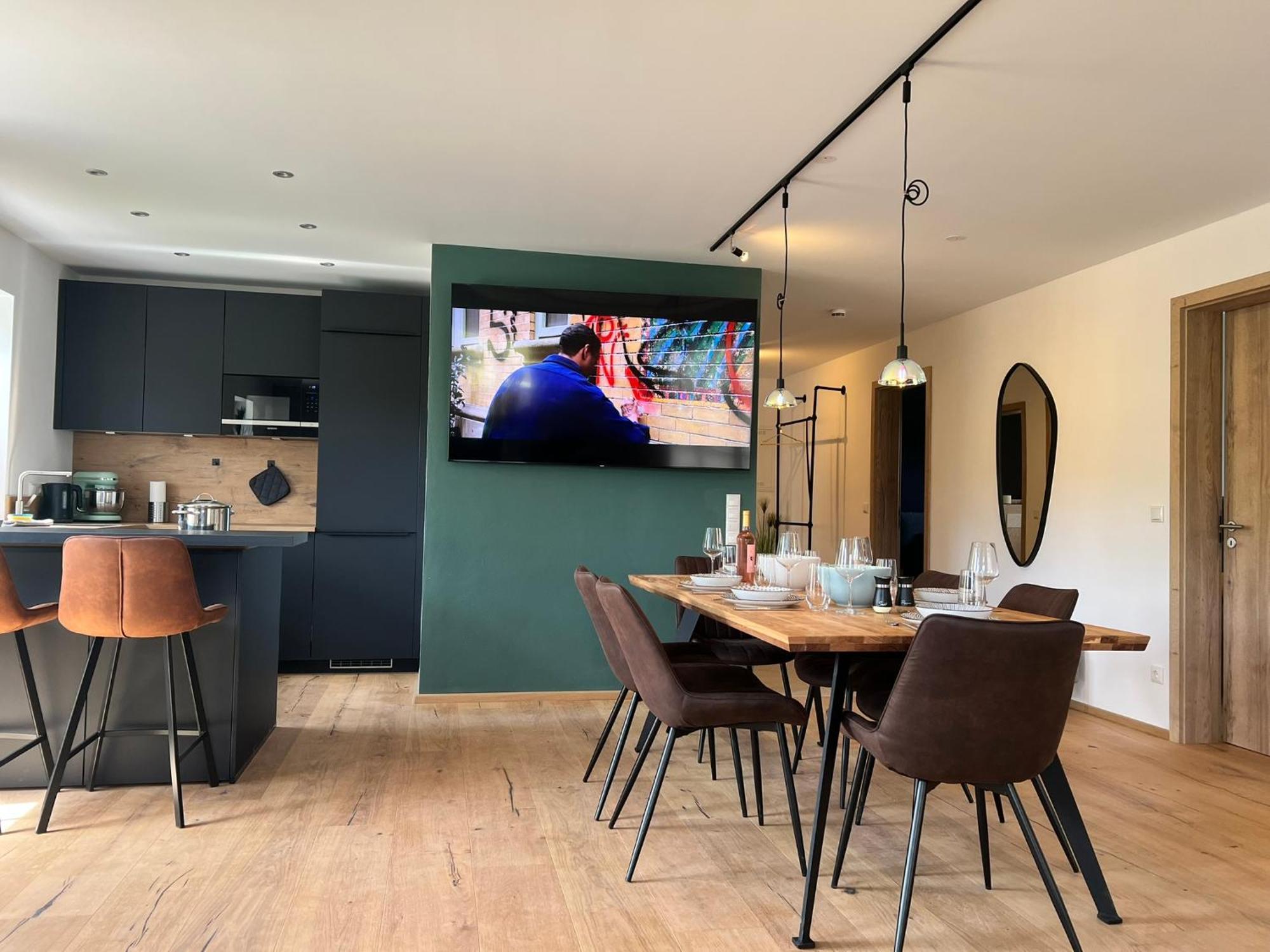 Stay Nice Apartments Dorfen Naehe Muenchen Jacuzzi Grillkota 75 Zoll Tv Zewnętrze zdjęcie